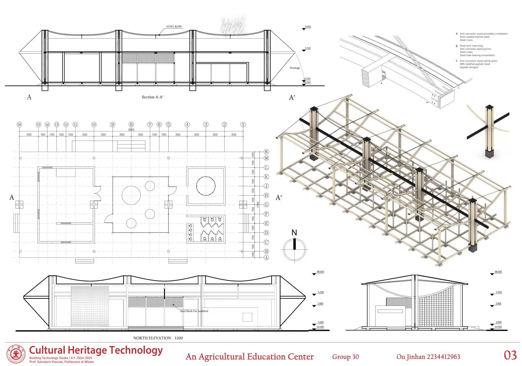 Field Resonates architectural drawings board